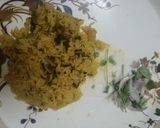 A picture of step 3 of Mushroom Biryani.