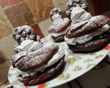 Foto del passaggio 6 della ricetta Bignè al cacao con crema pandistelle e panna #febbraioincucina