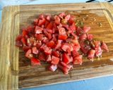 Une image de l'étape 3 de Salade de riz aux deux tomates, concombre et coriandre.