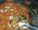 A picture of step 3 of Gajar ka halwa with milkmaid.