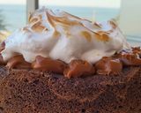 Foto del paso 6 de la receta: Mini torta brownie sin gluten con merengue italiano(18 cm)
