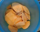 Une image de l'étape 1 de Patate douce rôti au gingembre.