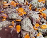 A picture of step 3 of Beef Bourguignon.