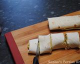 A picture of step 11 of Persian mashed potato wrap.