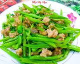 Hình bước làm 4 của món Thịt bằm xào đậu cô ve