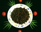 A picture of step 10 of Masala Bhindi.