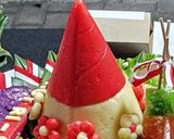 Foto langkah ke 4 dari resep Tumpeng Jajan Pasar Gethuk Merah Putih.