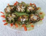 A picture of step 3 of Stuffed capsicum/ bell pepper.