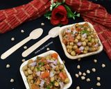 A picture of step 2 of Chole Chat.