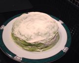 Hình bước làm 8 của món Bánh crepe trà xanh ngàn lớp