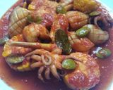 Foto langkah ke 6 dari resep Cumi Sotong Saus Padang.
