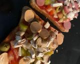 รูปขั้นตอนการทำที่ 3 ของ Bread Pizza Mexican Veggie