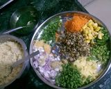 A picture of step 1 of Mix veg,sprouted daliya khichdi.
