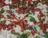 Foto del paso 5 de la receta: Pizza con sorpresa de pollo y ajíes 🍗🍕#pollo