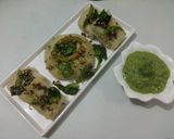 A picture of step 6 of Sama rice dhokla.