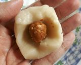 Foto langkah ke 5 dari resep Mochi unti kelapa & kacang gula merah 😁😁😁.