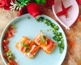 A picture of step 4 of Chive & onion whipped Tofu Toast.