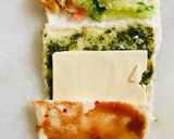 A picture of step 2 of PIN ROLL SANDWICHES or COLOURFUL SANDWICHES.