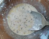 Hình bước làm 5 của món Salad rau mix lườn cá hồi thanh cua