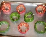 A picture of step 1 of Italian Style Meatloaf Pepper Rings.