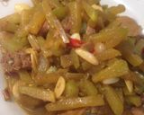 Foto langkah ke 7 dari resep Oseng labu terasi.