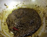 A picture of step 2 of கொங்குரா சட்னி.