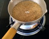 A picture of step 1 of Quinoa Smoothie with Mango and Melon.
