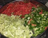 A picture of step 2 of Veg noodles.