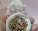 Gambar langkah 4 resipi Kuih Bom Ikan / Paung Goreng.