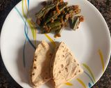 A picture of step 14 of Bharwaa Bhindi/Okra.