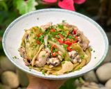 Hình bước làm 3 của món Ếch Xào Cải Chua