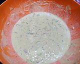 A picture of step 1 of Dehli style dahi phulki.