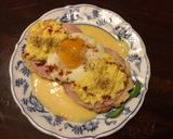 A picture of step 6 of California Farm Eggs Benedict, microwave.