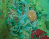 Foto langkah ke 4 dari resep Pepes Jamur Telor Asin Simple.