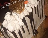 صورة لخطوة 3 من وصفة 🍫🖤كيكة على شكل قلب بدون قالب 🍫🖤