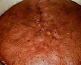 A picture of step 4 of Basic chocolate sponge.