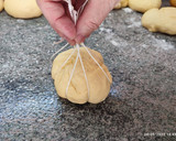 Foto del paso 9 de la receta: Bollos de calabaza rellenos de cabello de Ángel para Halloween