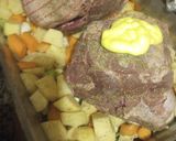 A picture of step 2 of Smokey Lamb on a Grill with Veggies.