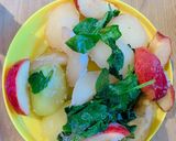 Hình bước làm 1 của món Sinh tố diet ngày 2 🍎🥝🍌🍐