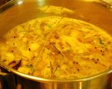 A picture of step 6 of Cluster beans koottu mixed with rice.