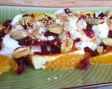 Foto del paso 5 de la receta: Requesón con naranja, pistachos y cranberries