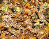A picture of step 5 of Lower calorie beef stir fry.
