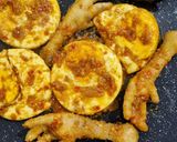 Foto langkah ke 4 dari resep Telur Ceplok dan Ceker Bakar Bumbu Jimbaran.