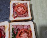 Gambar langkah 4 resipi Roti Bakar Sedap.