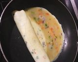 A picture of step 8 of Rolled vegetable omelette and potato fries.