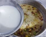 A picture of step 3 of Samak rice Halwa.