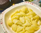 A picture of step 4 of Meetha Pasta.