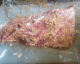 A picture of step 1 of Wagyu Tallowed Seasoned Beef Tri-tip.