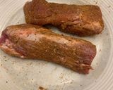 A picture of step 1 of Pork Tenderloin Poached in a Pork Cream Sauce.