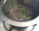 A picture of step 1 of Tulsi kadha.